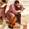 ERACLITO, particolare della Scuola di Atene