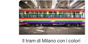 A Milano arriva il tram arcobaleno, il tram dei capricci di consumo