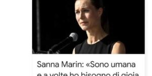 Il buffo caso di Sanna Marin, presidente della Finlandia